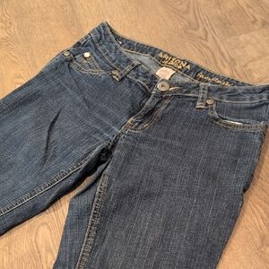 Arizona Jean Company Women's Skinny Jeans in Dark Blue Denim